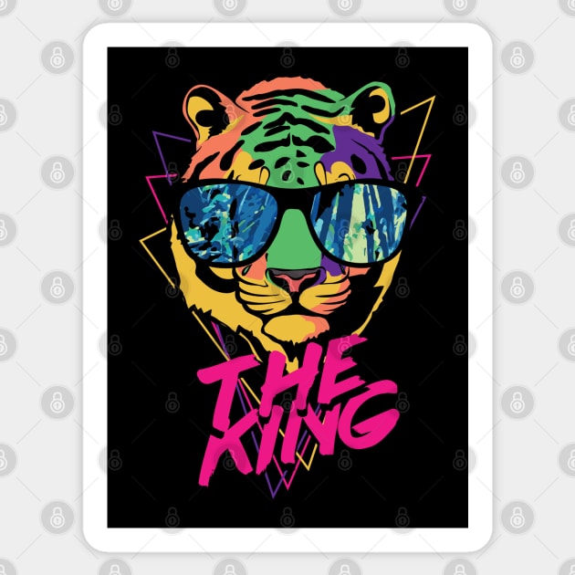 Tiger King Sticker by MarinasingerDesigns